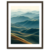 Minimalist Misty Mountain Landscape Wall Art thumbnail
