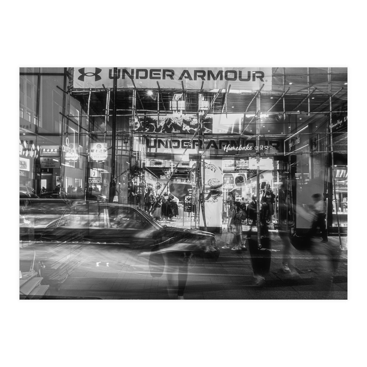 Street Photography - Night in Hong Kong Causeway Bay (Print Only)