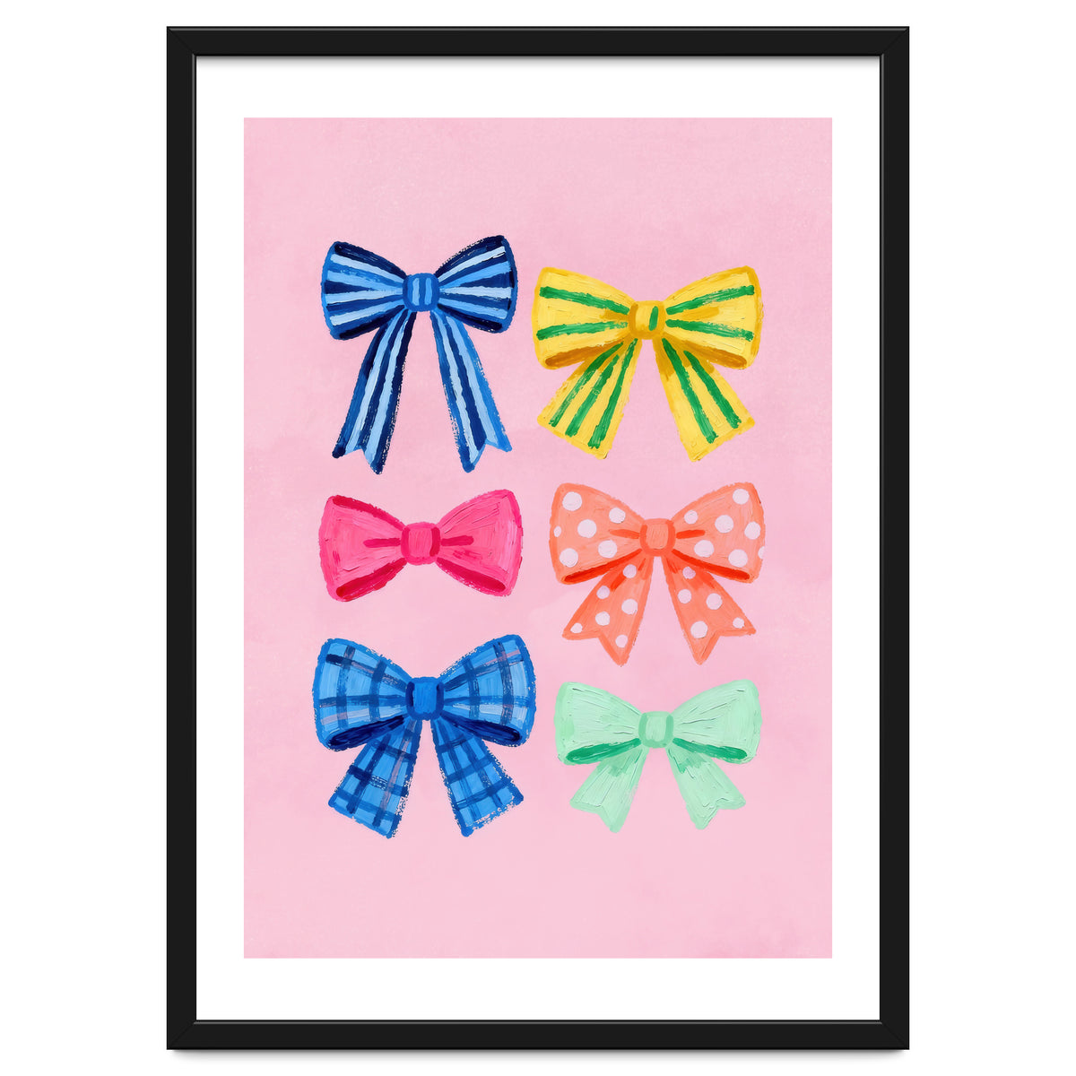 Colorful Ribbon Bows ties Illustration