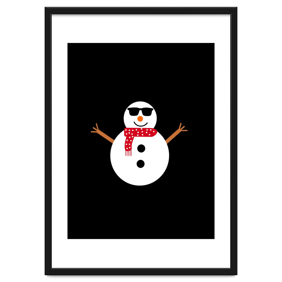 Funny Winter Snowman
