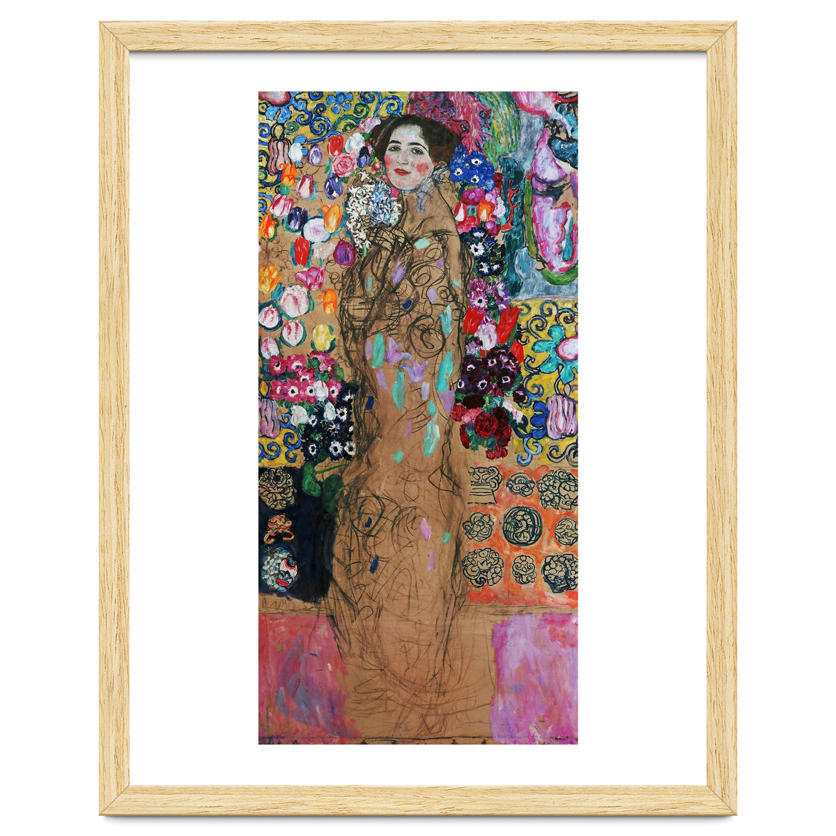 Gustav Klimt / 'Retrato de Maria Munk', 1917, Oil on canvas, 180 x 90 cm.