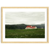 Red roof house in the greenfield - Iceland thumbnail