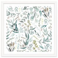 Eucalyptus Leaves Botanical Pattern