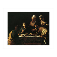 Caravaggio / 'Supper at Emmaus', 1606, Oil on canvas, 141 x 175 cm. JESUS. CRISTO RESUCITADO. (Print Only)