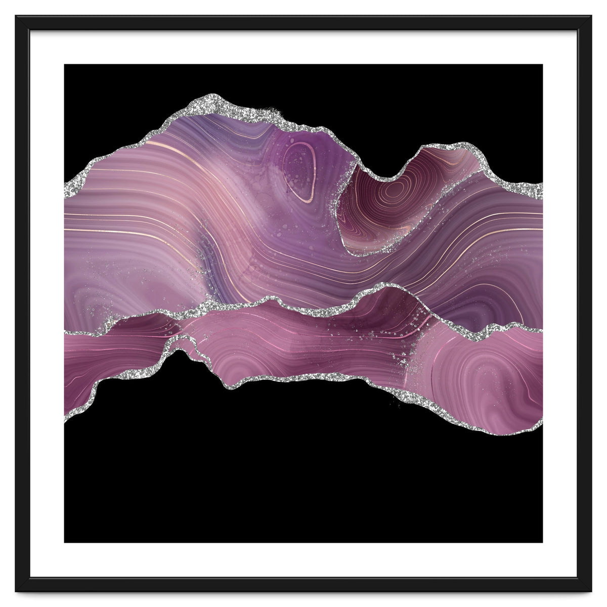 Mauve & Silver Agate Texture 04