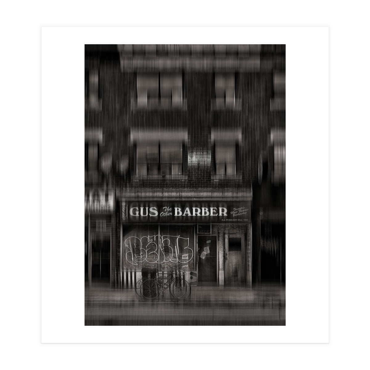 Gus The Other Barber Blur Version (Print Only)