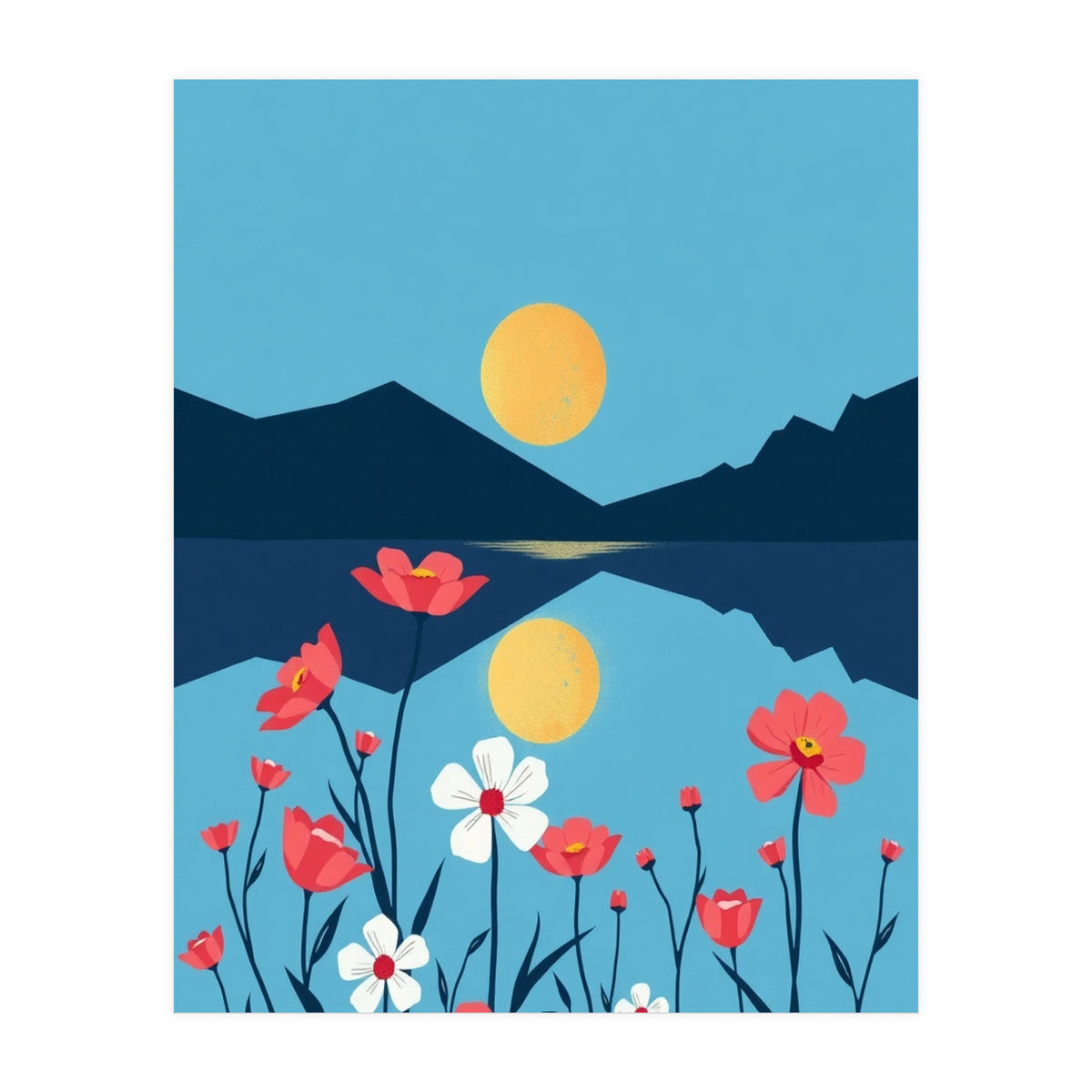 Sun And Flower (Print Only)