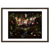 Juan de Arellano / 'Garland of Flowers with Landscape', 1652, Spanish School. thumbnail