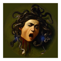 Caravaggio – Medusa | Baroque Mythological Painting Head of Medusa (Print Only)