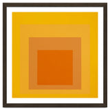 JOSEF ALBERS - HOMAGE TO THE SQUARE YELLOW ORANGE 2. HIGH RESOLUTION thumbnail