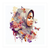 Floral Line Art Veil Profile (Print Only) thumbnail