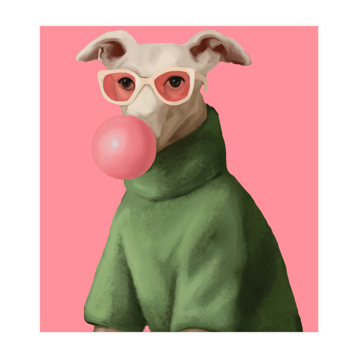 Bubblegum Pup (Print Only)