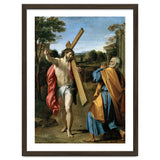 Annibale Carracci / 'Domine, quo vadis?', c. 1602, Oil on panel, 77.4 x 56.3cm. AGOSTINO CARRACCI. thumbnail