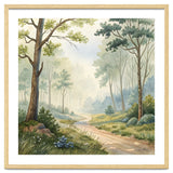 Atmospheric Forest Watercolor Painting thumbnail