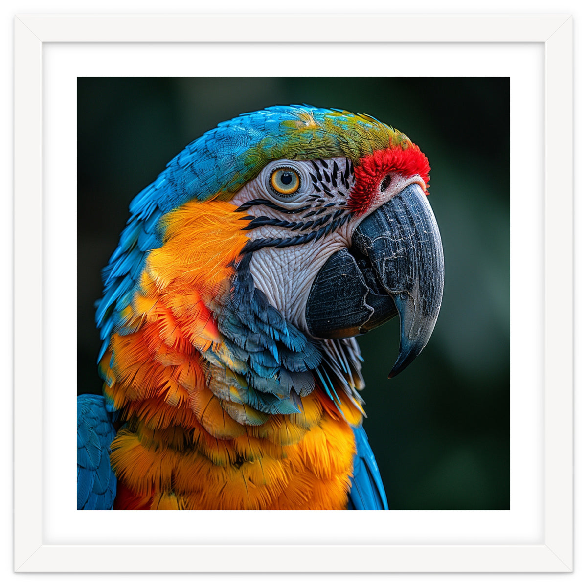 Close Up Of A Colorful Macaw Parrot