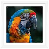 Close Up Of A Colorful Macaw Parrot