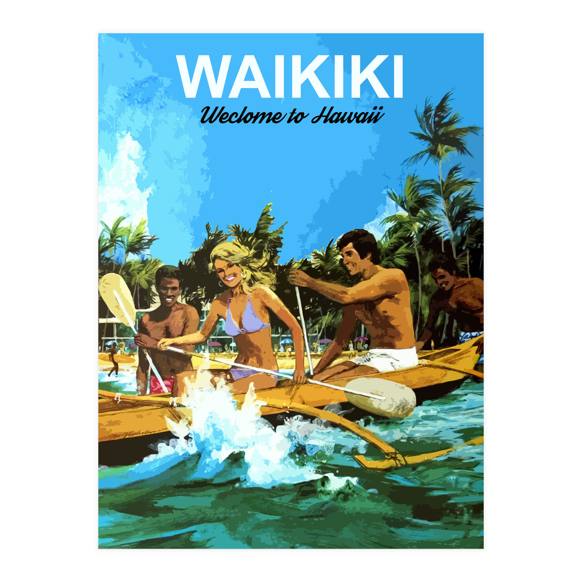 Waikiki, Hawaii (Print Only)