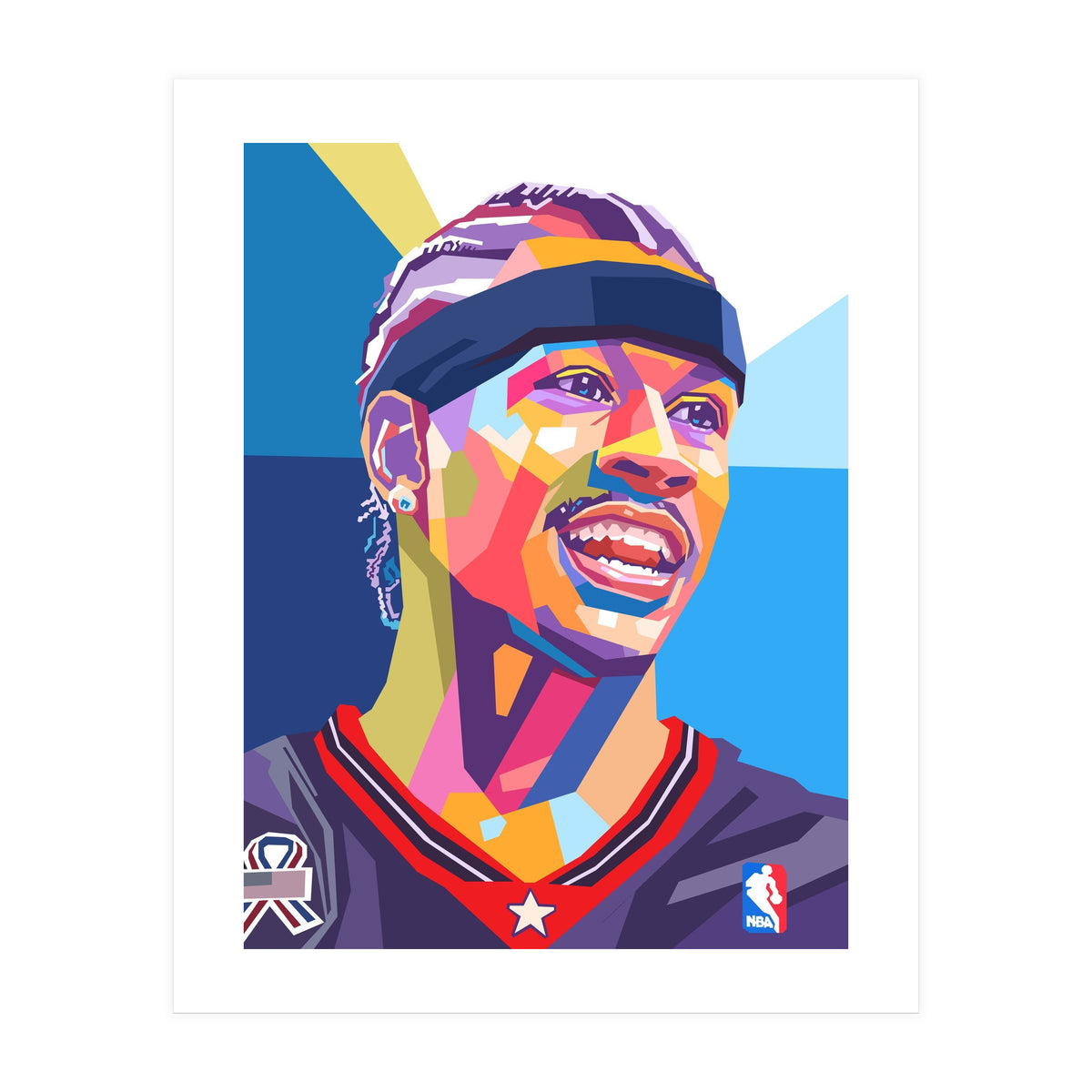 Allen Iverson pop art (Print Only)