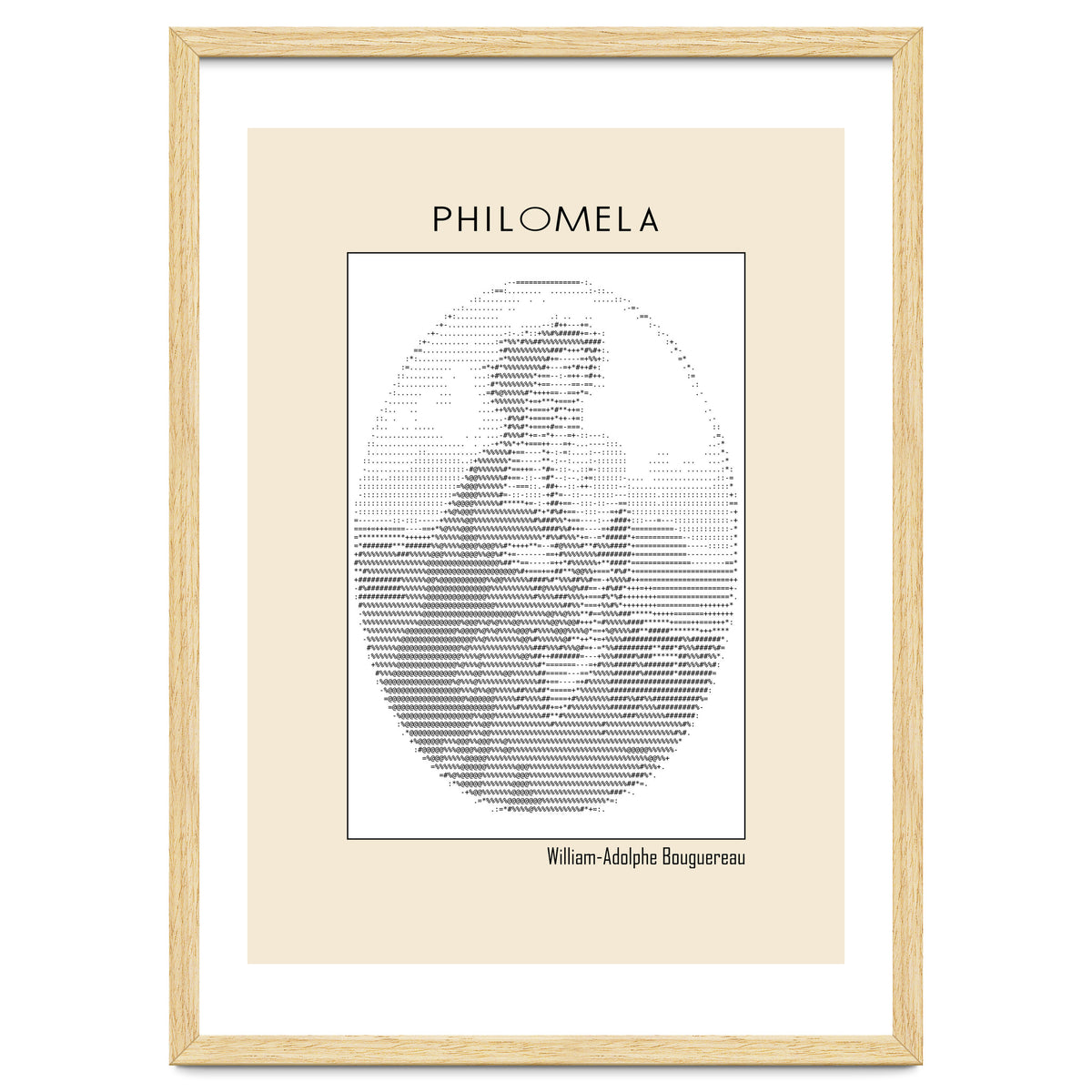 Philomela – William Adolphe Bouguereau (1861) – Ascii Art