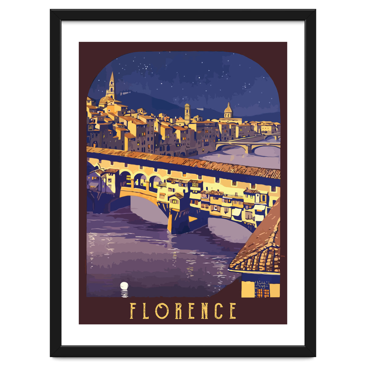 Florence At Night, The Bridge