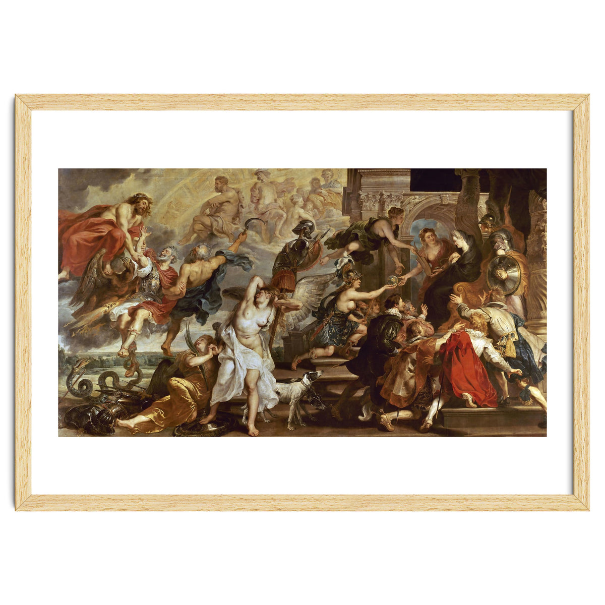 Apotheosis of Henry IV of France (and Henry III of NAvarra from 1562 to 1610) and Regency of Mari...