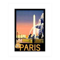 Fountains in Paris (Print Only)