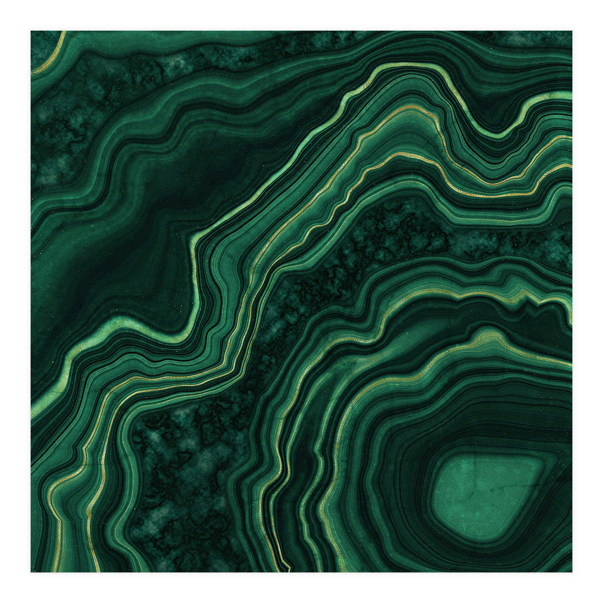 Malachite Texture 05 (Print Only)