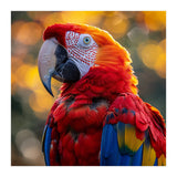 Scarlet Macaw Parrot Close Up Portrait (Print Only) thumbnail
