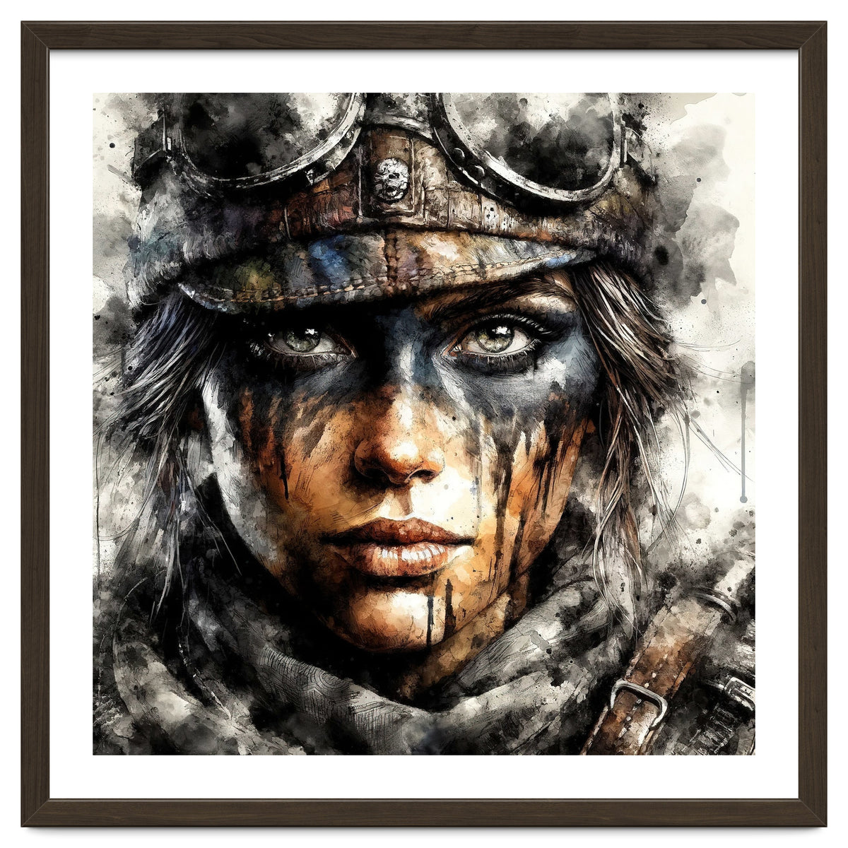 Warrior Woman With Aviator Goggles