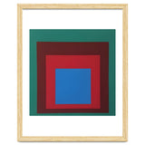 Josef Albers - HOMAGE TO THE SQUARE: Green, Red, Blue thumbnail