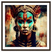 Armored Warrior Woman Portrait