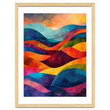 Abstract Rainbow Mountain Landscape thumbnail
