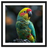 Vibrant Amazon Parrot Perched On A Branch thumbnail