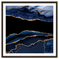 Navy & Gold Agate Texture 11