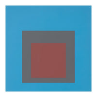JOSEF ALBERS - HOMAGE TO THE SQUARE, BLUE, DARK RED  (Print Only)