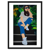 A Girl Sitting On A Step thumbnail
