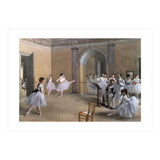 The Dance Foyer at the Opera on the rue Le Peletier, 1872 - 32x46 cm - oil on canvas. (Print Only) thumbnail