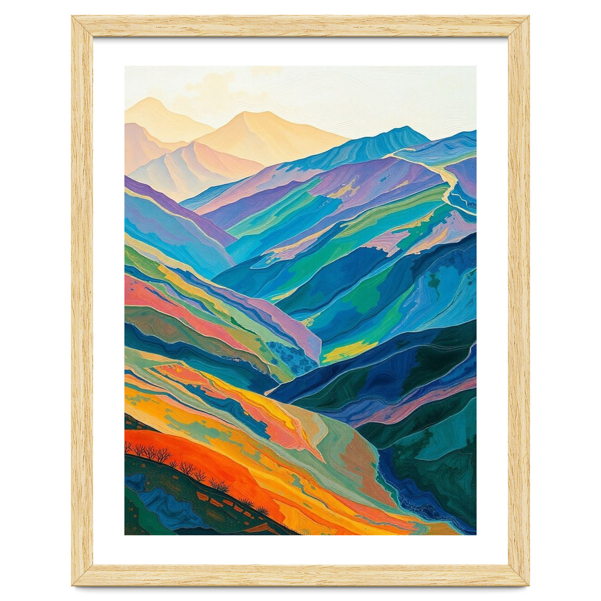 Abstract Mountain Landscape