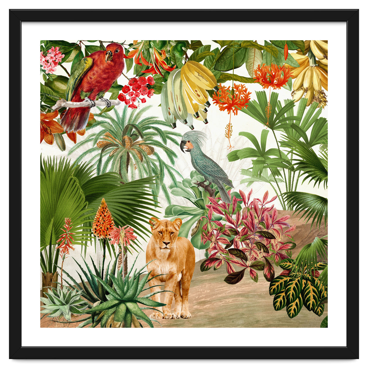 Vintage Tropical Jungle Paradise