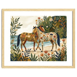 Horses In Blooming Paradise thumbnail
