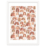 Cute Watercolor Rainbows Terracota thumbnail