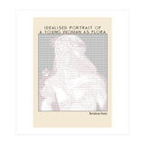 Idealised Portrait of a Young Woman as Flora – Bartolomeo Veneto (ascii art)  (Print Only) thumbnail