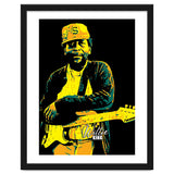 Willie King American Blues Guitarist in Pop Art thumbnail