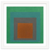 JOSEF ALBERS - HOMAGE TO THE SQUARE GREY BROWN GREEN thumbnail