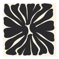 Abstract Monochrome Flower 2 (Print Only)