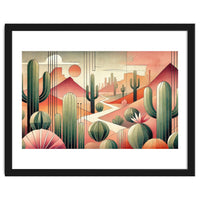Art Deco Desert Cacti
