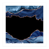 Navy & Rose Gold Agate Texture 18 (Print Only) thumbnail
