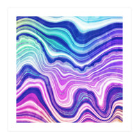 Neon Agate Texture 01 (Print Only)