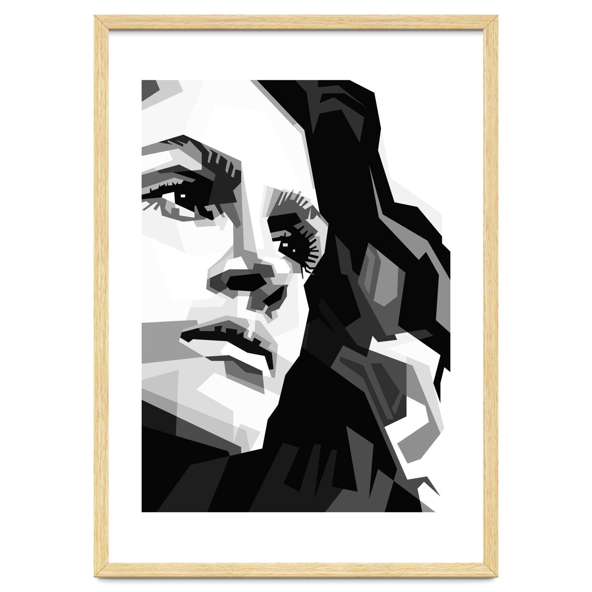 Julia Roberts Monochrome Illustration