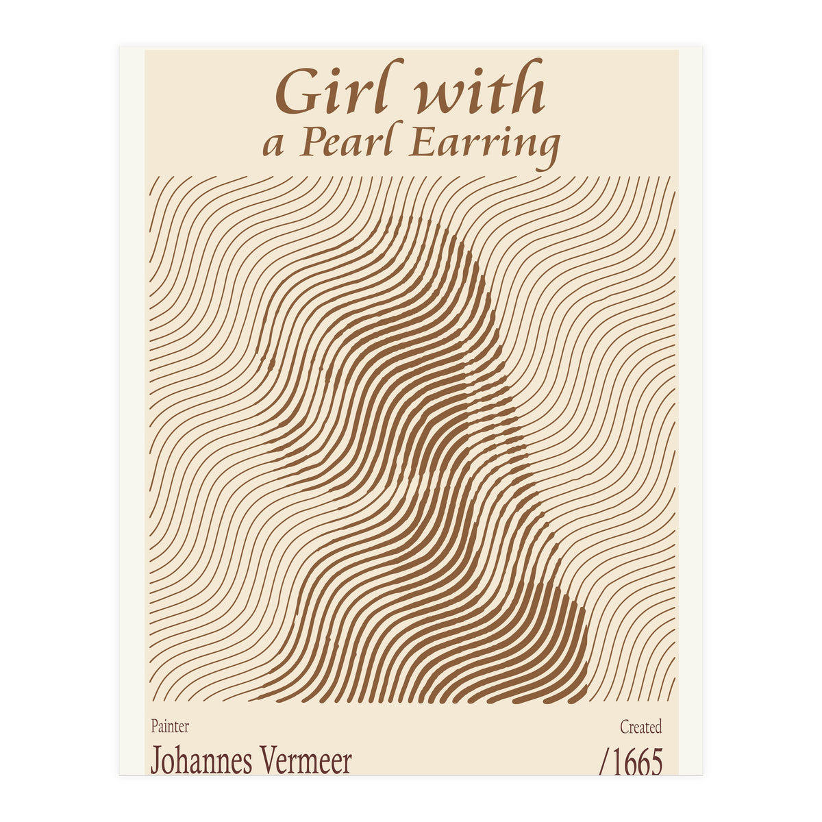 Girl With A Pearl Earring Johannes Vermeer (1665) (Print Only)